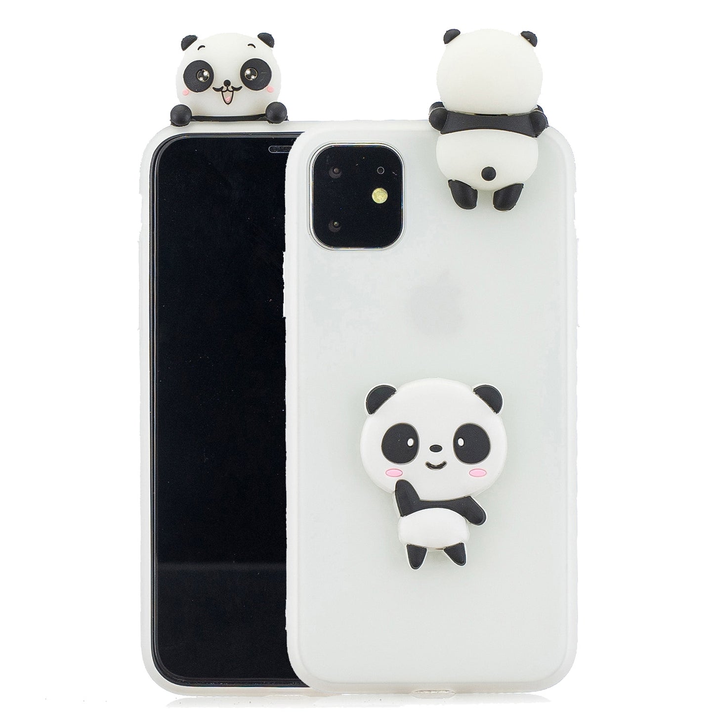 3D Effect Cute Patterned TPU + Silicone Back Case for iPhone 11 Pro Max 6.5 inch (2019)