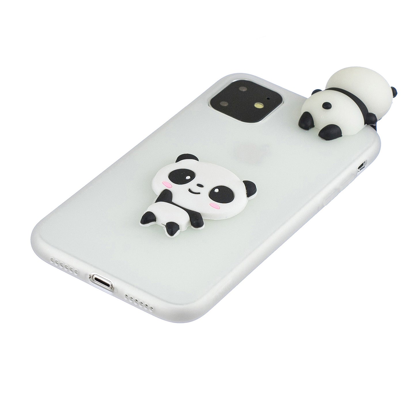 3D Effect Cute Patterned TPU + Silicone Back Case for iPhone 11 Pro Max 6.5 inch (2019)