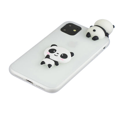 3D Effect Cute Patterned TPU + Silicone Back Case for iPhone 11 Pro Max 6.5 inch (2019)