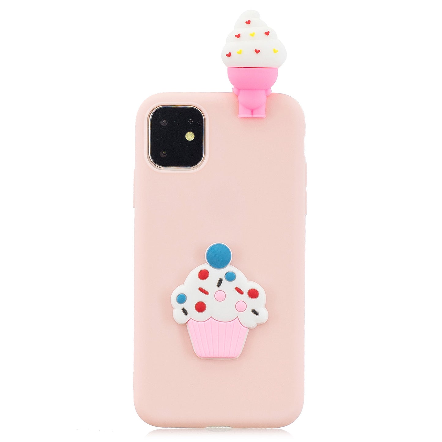 3D Effect Cute Patterned TPU + Silicone Back Case for iPhone 11 Pro Max 6.5 inch (2019)