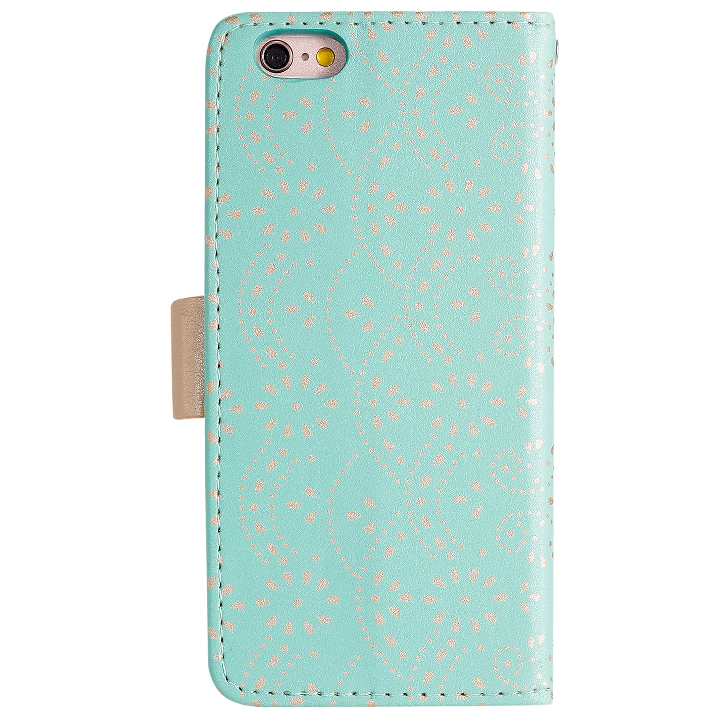 Lace Flower Pattern Zipper Leather Wallet Case for iPhone 6/6s