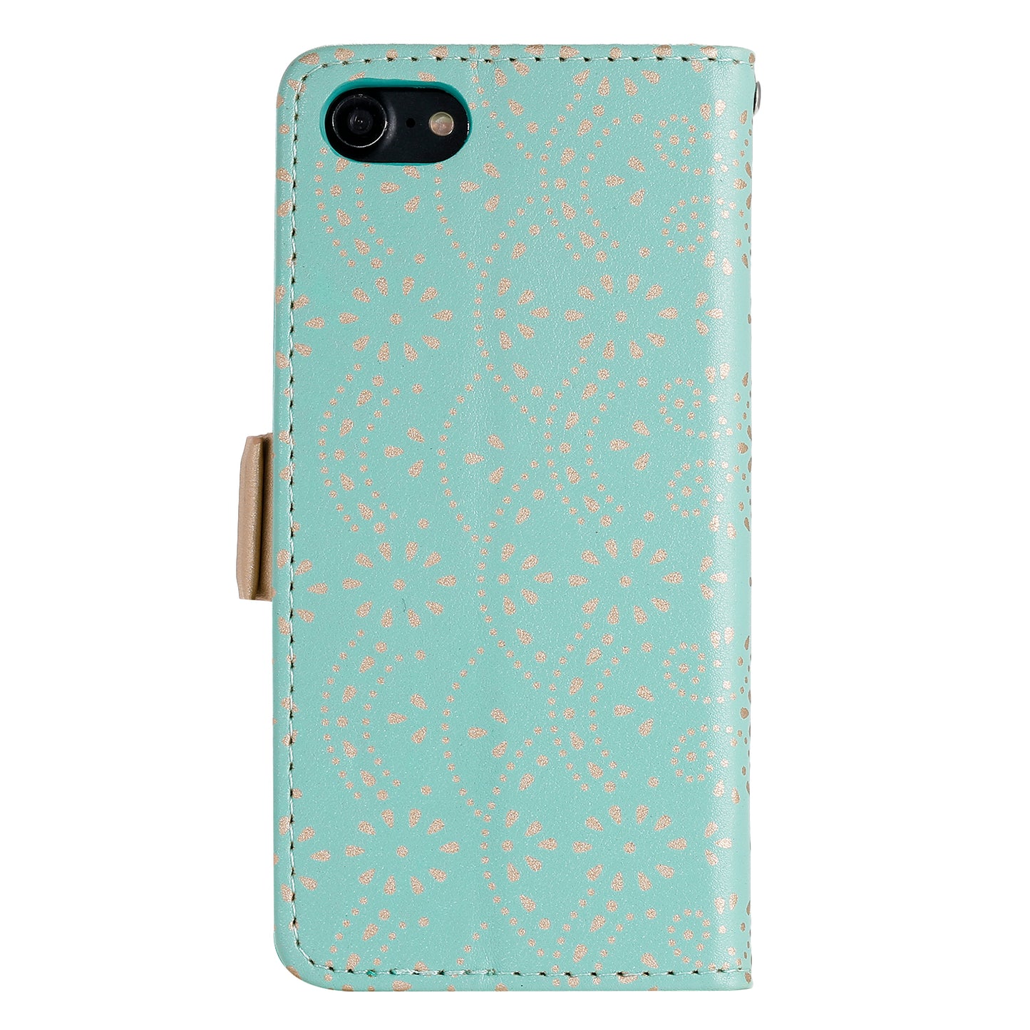 Lace Flower Zipper Pocket Leather Wallet Phone Case for iPhone SE (2020)/SE (2022)/7/8