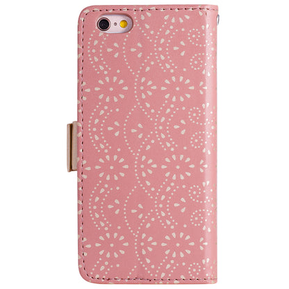 Lace Flower Zipper Pocket Leather Wallet Phone Cover for iPhone 6 Plus/6s Plus