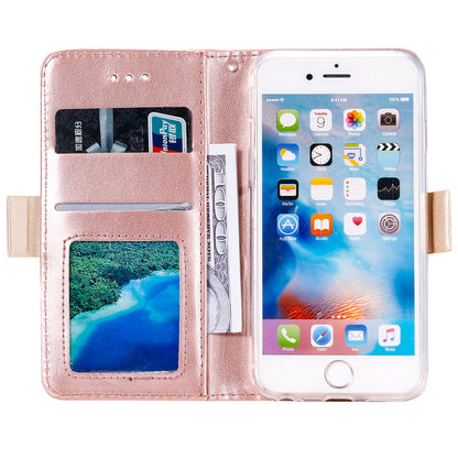 Lace Flower Zipper Pocket Leather Wallet Phone Cover for iPhone 6 Plus/6s Plus
