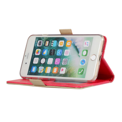Lace Flower Pattern Zipper Pocket Leather Phone Cover Wallet for iPhone 7 Plus/8 Plus