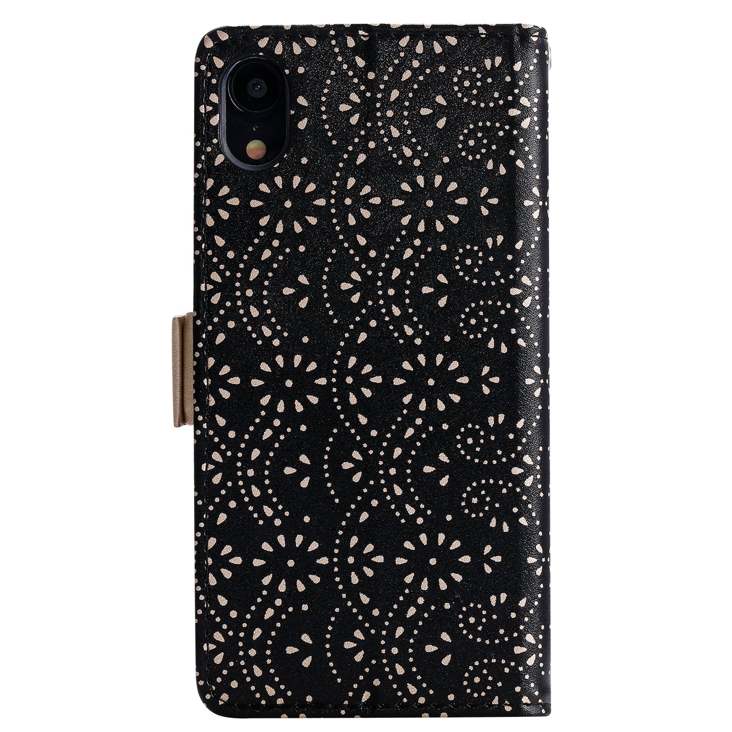 Lace Flower Zipper Pocket Leather Wallet Phone Case for iPhone XS Max