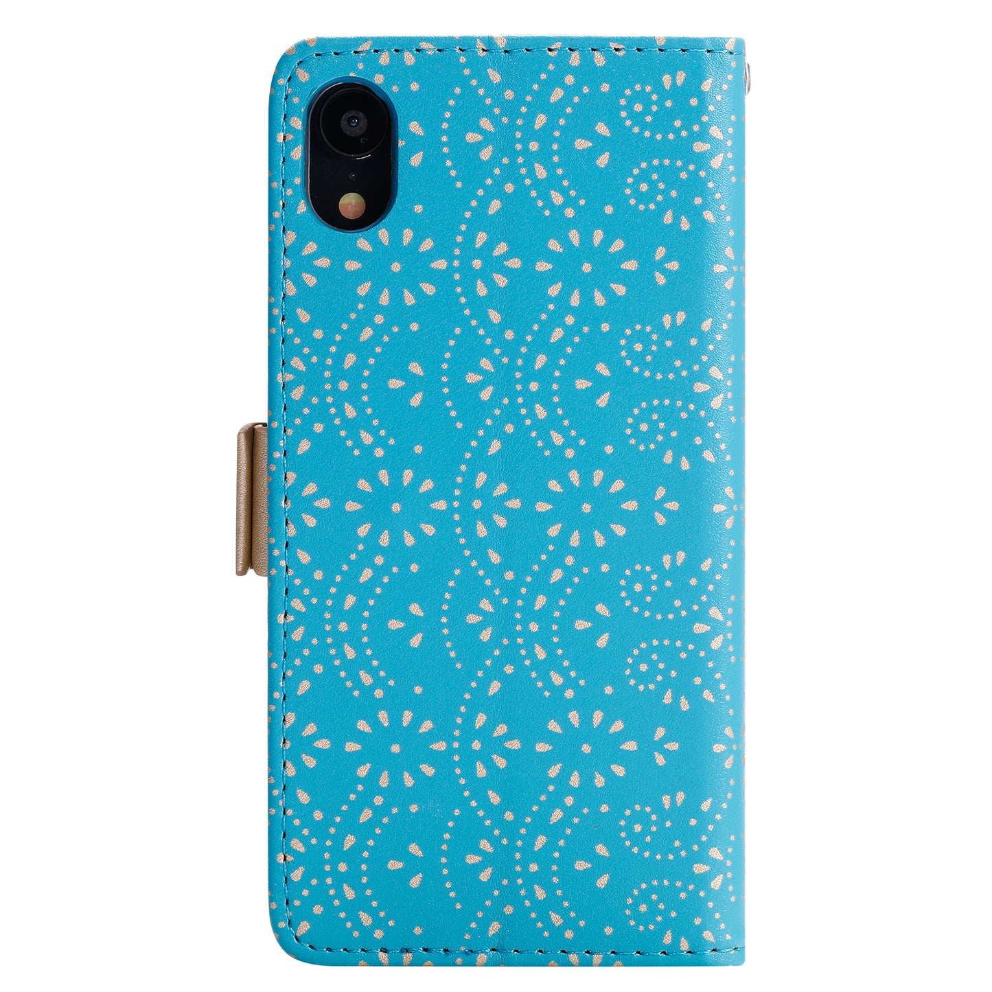 Lace Flower Zipper Pocket Leather Wallet Phone Case for iPhone XS Max