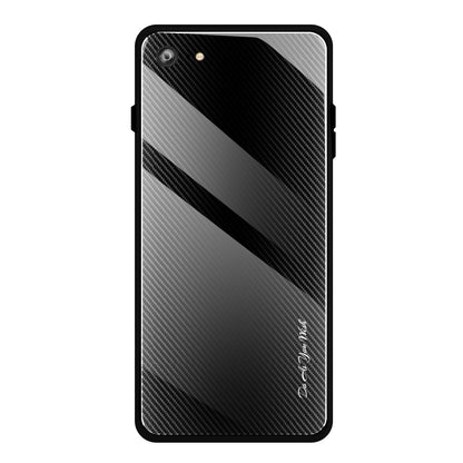 Texture Gradient Tempered Glass Phone Cover for iPhone 8/7/SE (2020)/SE (2022) 4.7 inch