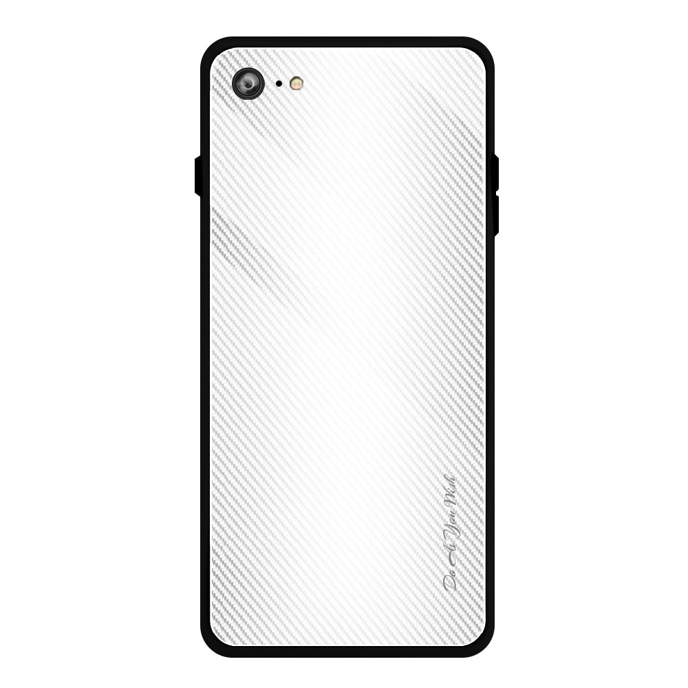 Texture Gradient Tempered Glass Phone Cover for iPhone 8/7/SE (2020)/SE (2022) 4.7 inch