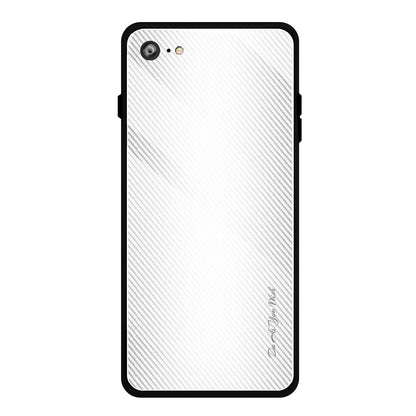 Texture Gradient Tempered Glass Phone Cover for iPhone 8/7/SE (2020)/SE (2022) 4.7 inch