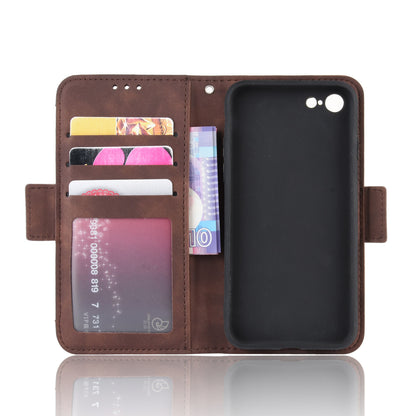 Leather Phone Cover Casing with Card Slots Protective Case for iPhone SE (2020)/SE (2022)8/7 4.7 inch