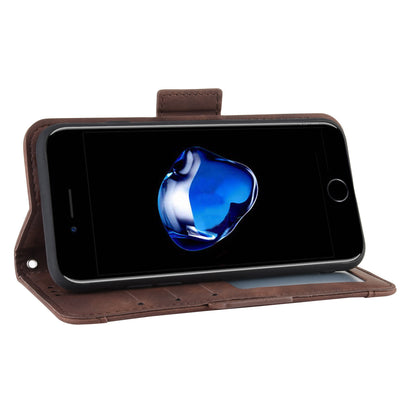 Leather Phone Cover Casing with Card Slots Protective Case for iPhone SE (2020)/SE (2022)8/7 4.7 inch