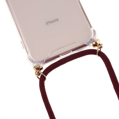 For iPhone 8/7/SE (2020)/SE (2022) TPU+Acrylic+Textile Strap Anti-fall Shell