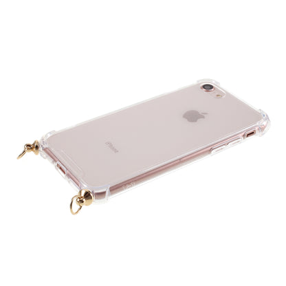 For iPhone 8/7/SE (2020)/SE (2022) TPU+Acrylic+Textile Strap Anti-fall Shell