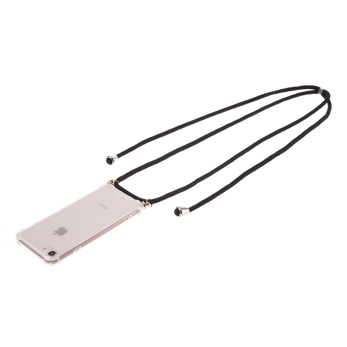 For iPhone 8/7/SE (2020)/SE (2022) TPU+Acrylic+Textile Strap Anti-fall Shell
