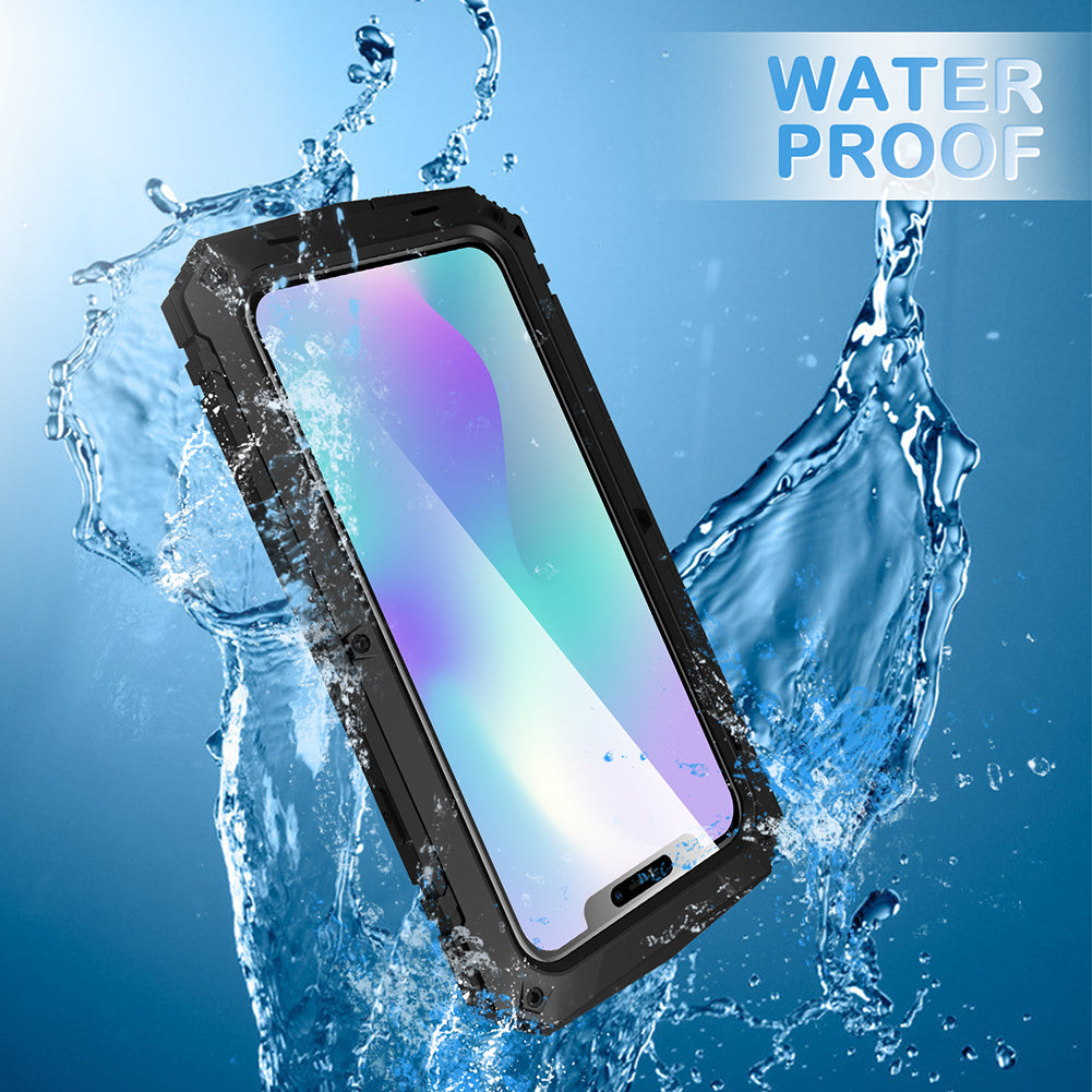 Tank Series Full Protection Kickstand Metal Frame Phone Case for iPhone 11 Pro 5.8 inch