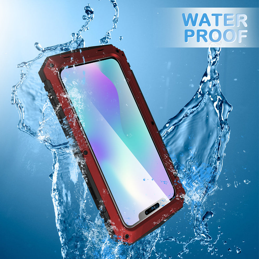 Tank Series Full Protection Kickstand Metal Frame Phone Case for iPhone 11 Pro 5.8 inch