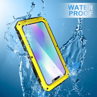 Tank Series Full Covering Kickstand Metal Frame Phone Cover Shell for iPhone 11 6.1 inch