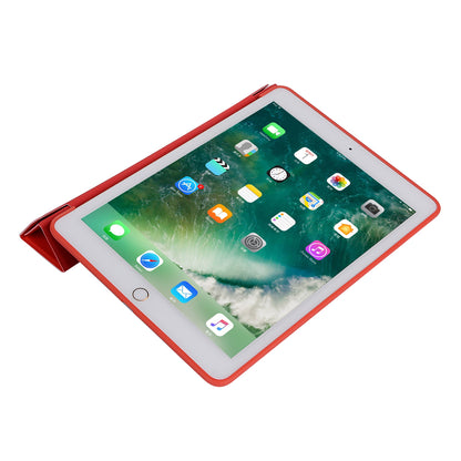 For iPad 10.2 (2021)/(2020)/(2019) Protective Cover Folding Deformed Silicone + PU Leather Stand Tablet Case