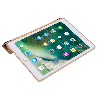For iPad 10.2 (2021)/(2020)/(2019) Protective Cover Folding Deformed Silicone + PU Leather Stand Tablet Case