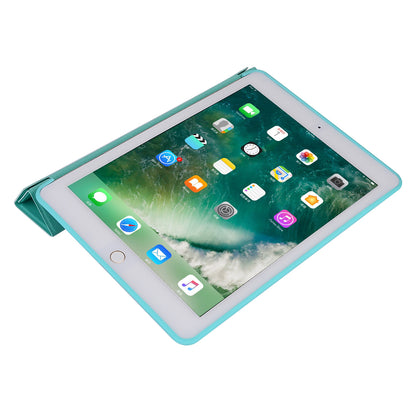 For iPad 10.2 (2021)/(2020)/(2019) Protective Cover Folding Deformed Silicone + PU Leather Stand Tablet Case