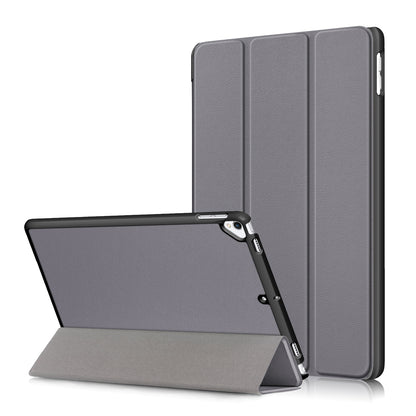 For iPad 10.2 (2021)/(2020)/(2019) Tri-fold Stand Leather Protective Tablet Cover Case
