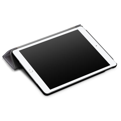 For iPad 10.2 (2021)/(2020)/(2019) Tri-fold Stand Leather Protective Tablet Cover Case
