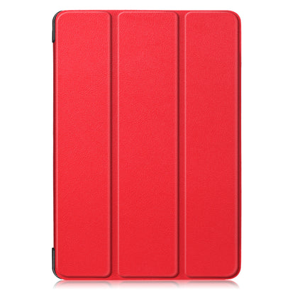 For iPad 10.2 (2021)/(2020)/(2019) Tri-fold Stand Leather Protective Tablet Cover Case