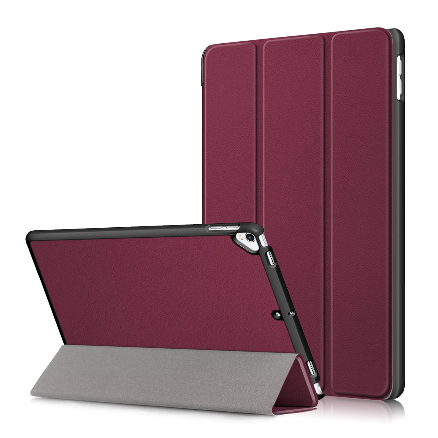 For iPad 10.2 (2021)/(2020)/(2019) Tri-fold Stand Leather Protective Tablet Cover Case