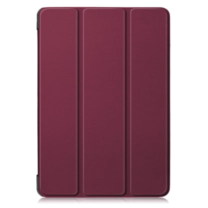 For iPad 10.2 (2021)/(2020)/(2019) Tri-fold Stand Leather Protective Tablet Cover Case