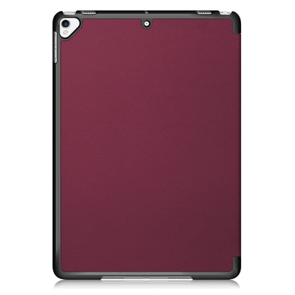 For iPad 10.2 (2021)/(2020)/(2019) Tri-fold Stand Leather Protective Tablet Cover Case