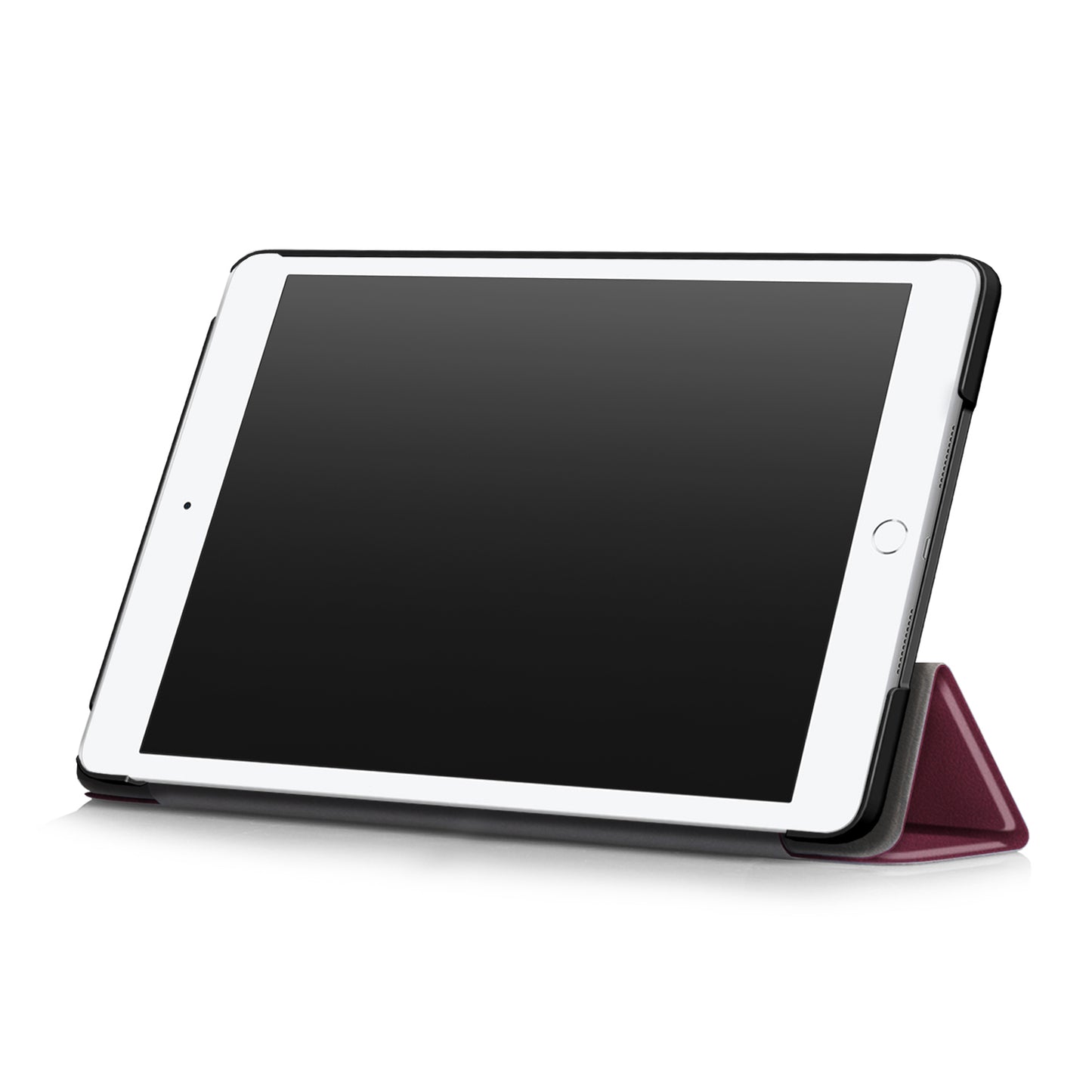 For iPad 10.2 (2021)/(2020)/(2019) Tri-fold Stand Leather Protective Tablet Cover Case