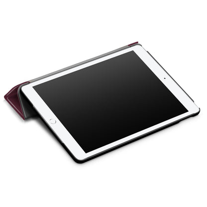 For iPad 10.2 (2021)/(2020)/(2019) Tri-fold Stand Leather Protective Tablet Cover Case