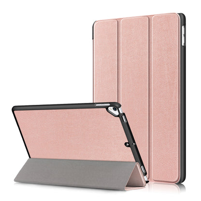 For iPad 10.2 (2021)/(2020)/(2019) Tri-fold Stand Leather Protective Tablet Cover Case