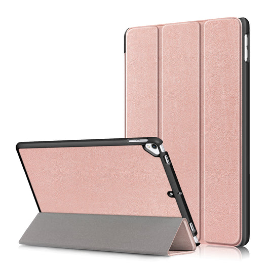 For iPad 10.2 (2021)/(2020)/(2019) Tri-fold Stand Leather Protective Tablet Cover Case