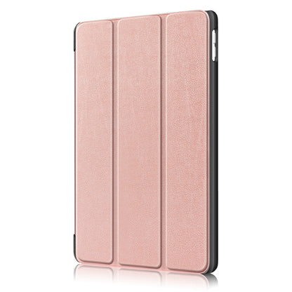 For iPad 10.2 (2021)/(2020)/(2019) Tri-fold Stand Leather Protective Tablet Cover Case