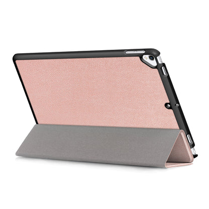 For iPad 10.2 (2021)/(2020)/(2019) Tri-fold Stand Leather Protective Tablet Cover Case