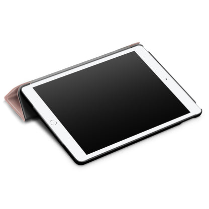 For iPad 10.2 (2021)/(2020)/(2019) Tri-fold Stand Leather Protective Tablet Cover Case