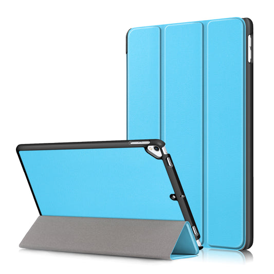 For iPad 10.2 (2021)/(2020)/(2019) Tri-fold Stand Leather Protective Tablet Cover Case