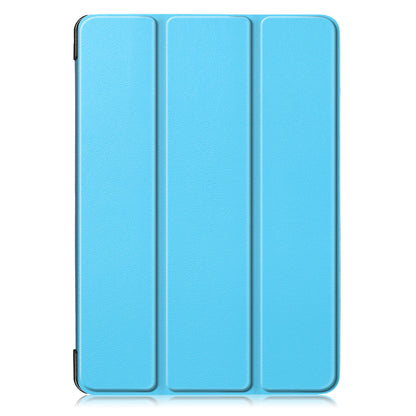 For iPad 10.2 (2021)/(2020)/(2019) Tri-fold Stand Leather Protective Tablet Cover Case