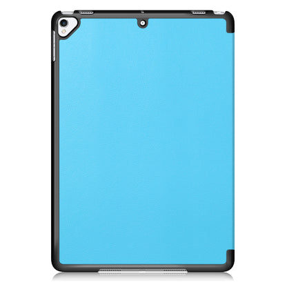 For iPad 10.2 (2021)/(2020)/(2019) Tri-fold Stand Leather Protective Tablet Cover Case