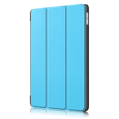 For iPad 10.2 (2021)/(2020)/(2019) Tri-fold Stand Leather Protective Tablet Cover Case