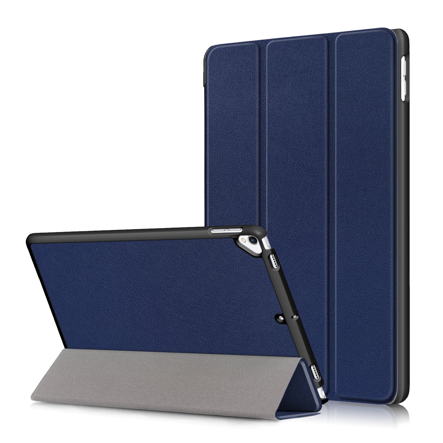 For iPad 10.2 (2021)/(2020)/(2019) Tri-fold Stand Leather Protective Tablet Cover Case