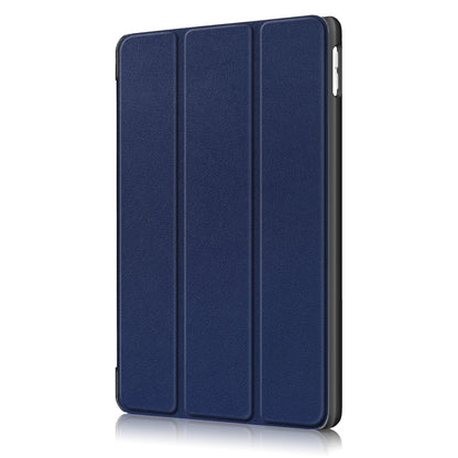 For iPad 10.2 (2021)/(2020)/(2019) Tri-fold Stand Leather Protective Tablet Cover Case