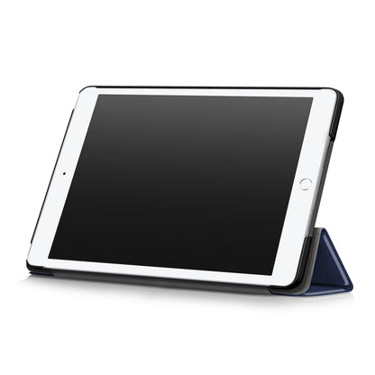 For iPad 10.2 (2021)/(2020)/(2019) Tri-fold Stand Leather Protective Tablet Cover Case