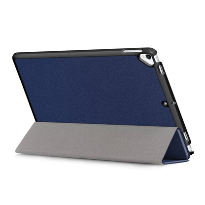 For iPad 10.2 (2021)/(2020)/(2019) Tri-fold Stand Leather Protective Tablet Cover Case