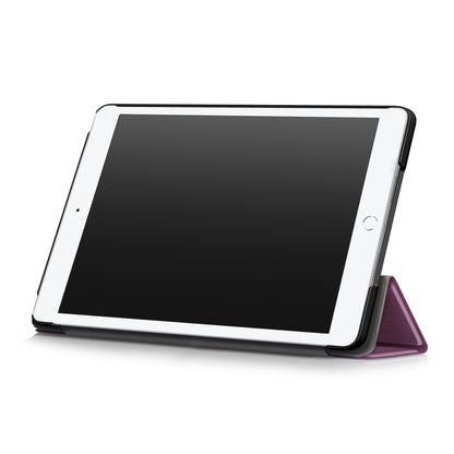 For iPad 10.2 (2021)/(2020)/(2019) Tri-fold Stand Leather Protective Tablet Cover Case