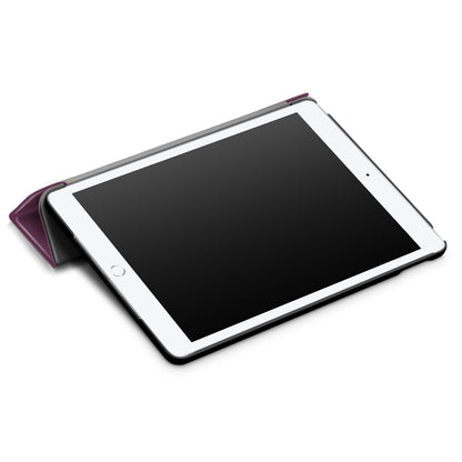 For iPad 10.2 (2021)/(2020)/(2019) Tri-fold Stand Leather Protective Tablet Cover Case