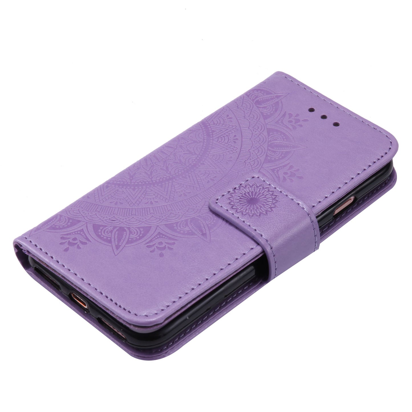 Imprint Flower Leather Wallet Phone Case with Stand for iPhone 7 4.7 inch/8 4.7 inch/SE (2020)/SE (2022)