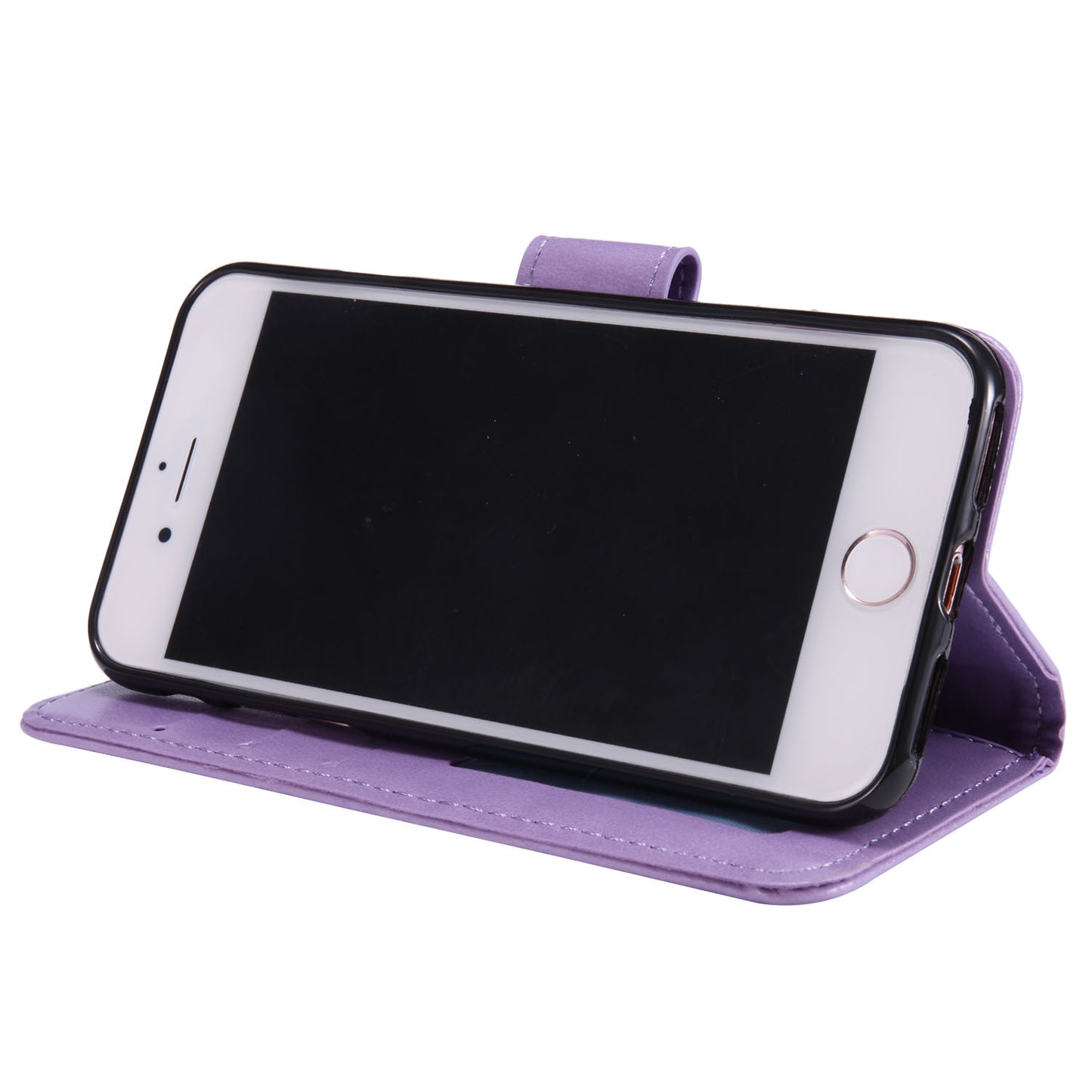 Imprint Flower Leather Wallet Phone Case with Stand for iPhone 7 4.7 inch/8 4.7 inch/SE (2020)/SE (2022)